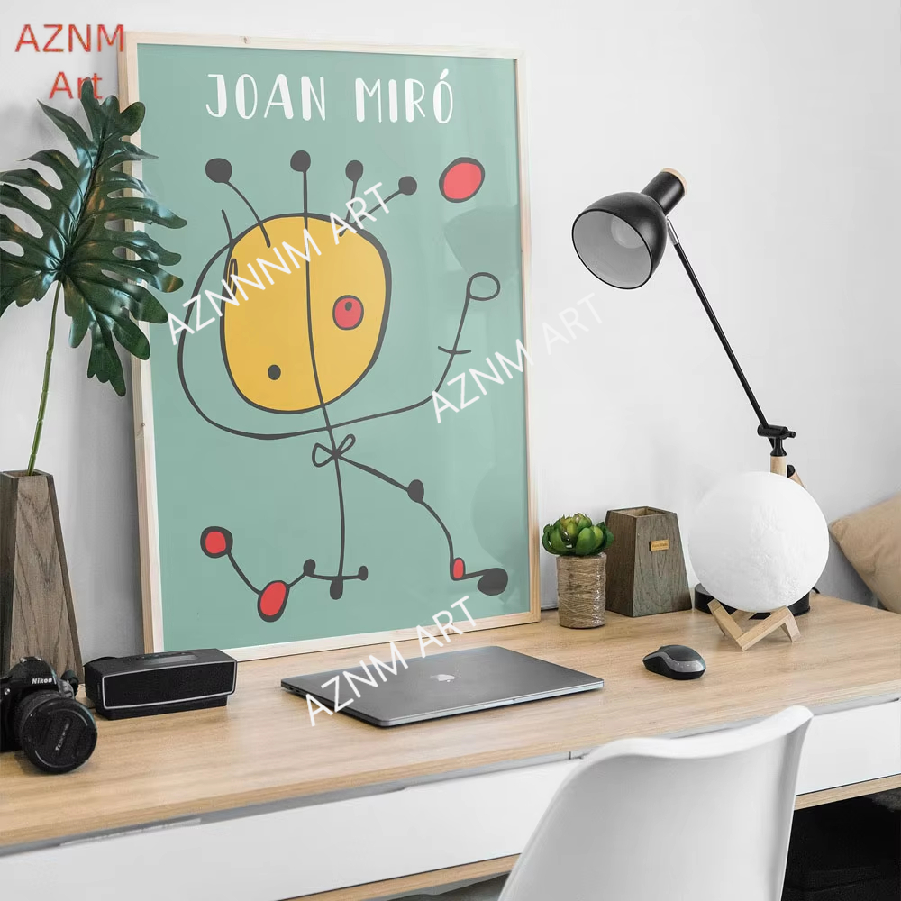 Vintage Fashion Wall Art - Joan Miro Abstract Art Vintage Posters