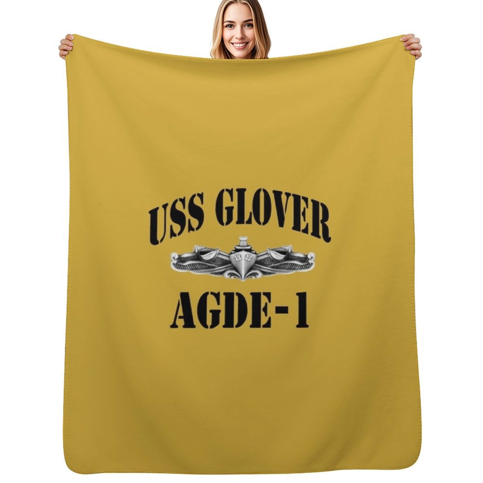 Vintage Fashion Store - USS GLOVER (AGDE-1) SHIP'S STORE Throw