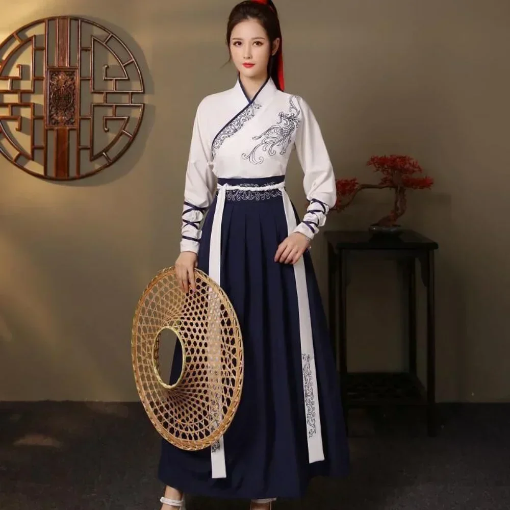 Vintage Style Women Fashion - Modern Hanfu Women Top Skirt 2