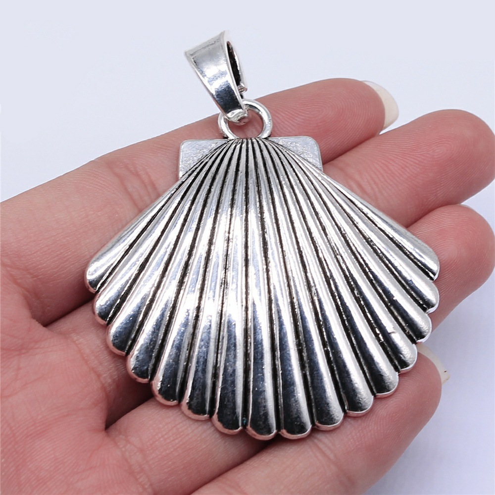 Vintage Urban Fashion - 1pcs 55x55mm Antique Silver Color Oversized