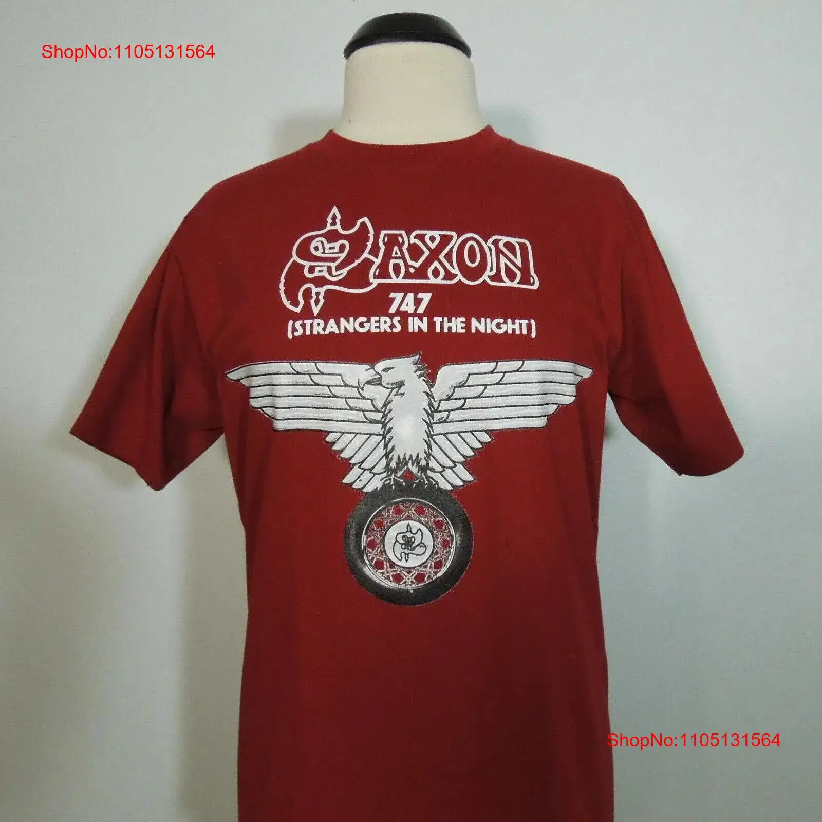 Vintage Fashion Logos - SAXON 747 Strangers In The Night