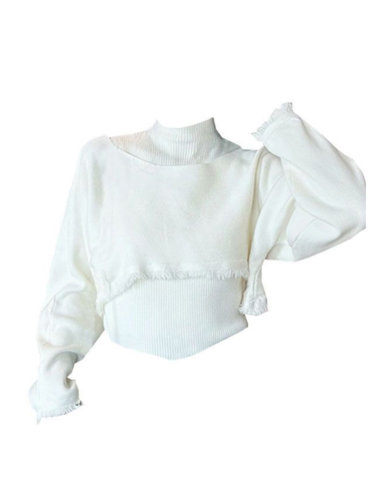 Turtleneck Knit 90S - Women Green Pullover Knitted Sweater Harajuku