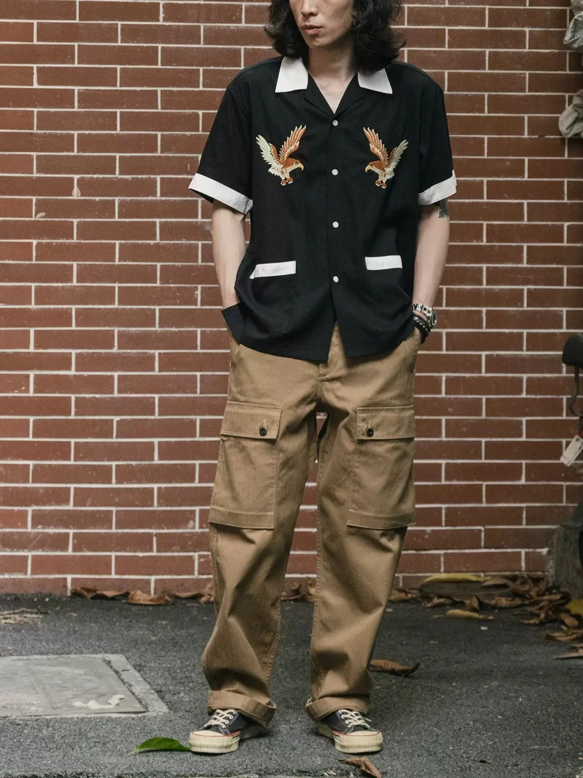 Non Stock Old Fashioned Embroi - Bowling Shirt Camp review and price