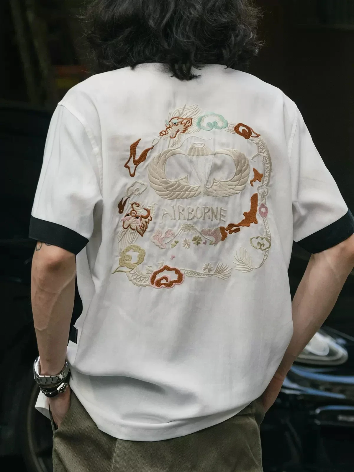 Non Stock Old Fashioned Embroi - Bowling Shirt Camp review and price