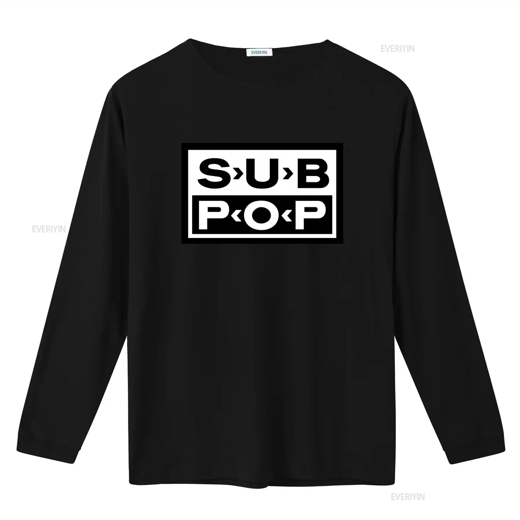 Sub Pop Logo T Shirt Black wit - Vintage Fashion Logos review and price