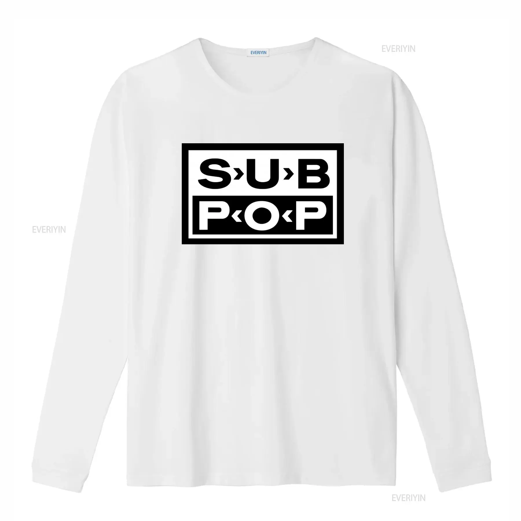 Sub Pop Logo T Shirt Black wit - Vintage Fashion Logos review and price