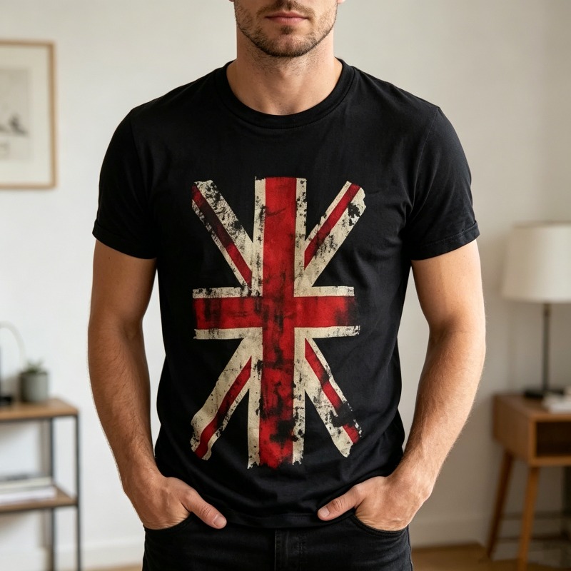 Union Jack Graphic Tshirt Vint - Vintage Fashion Uk review and price