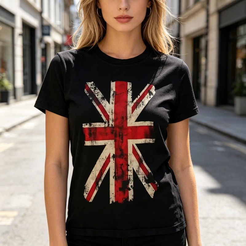 Union Jack Graphic Tshirt Vint - Vintage Fashion Uk review and price