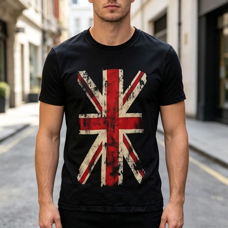 Union Jack Graphic Tshirt Vint - Vintage Fashion Uk review and price