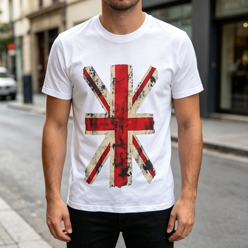 Union Jack Graphic Tshirt Vint - Vintage Fashion Uk review and price