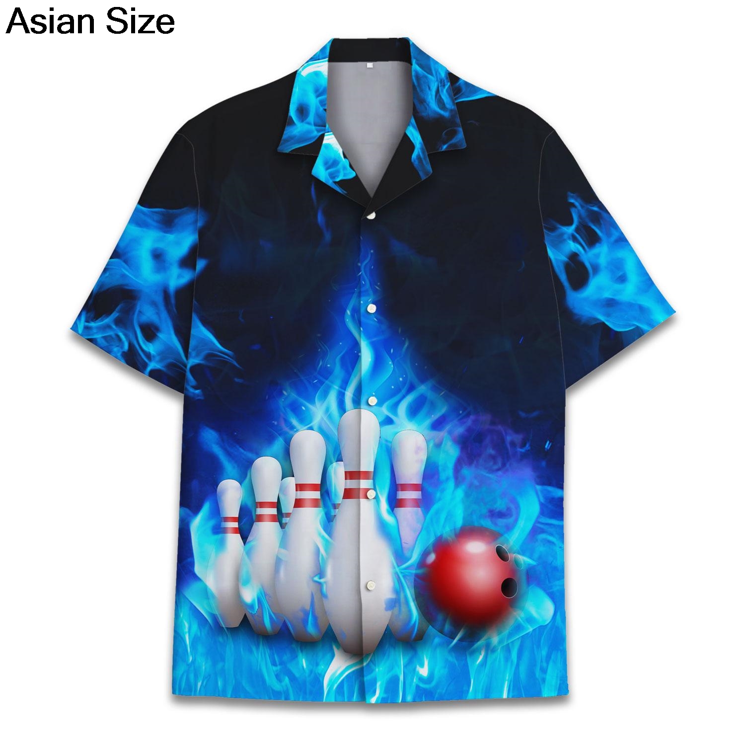 Cool Blue Fire Bowling Sport G - Bowling Shirt Camp review and price