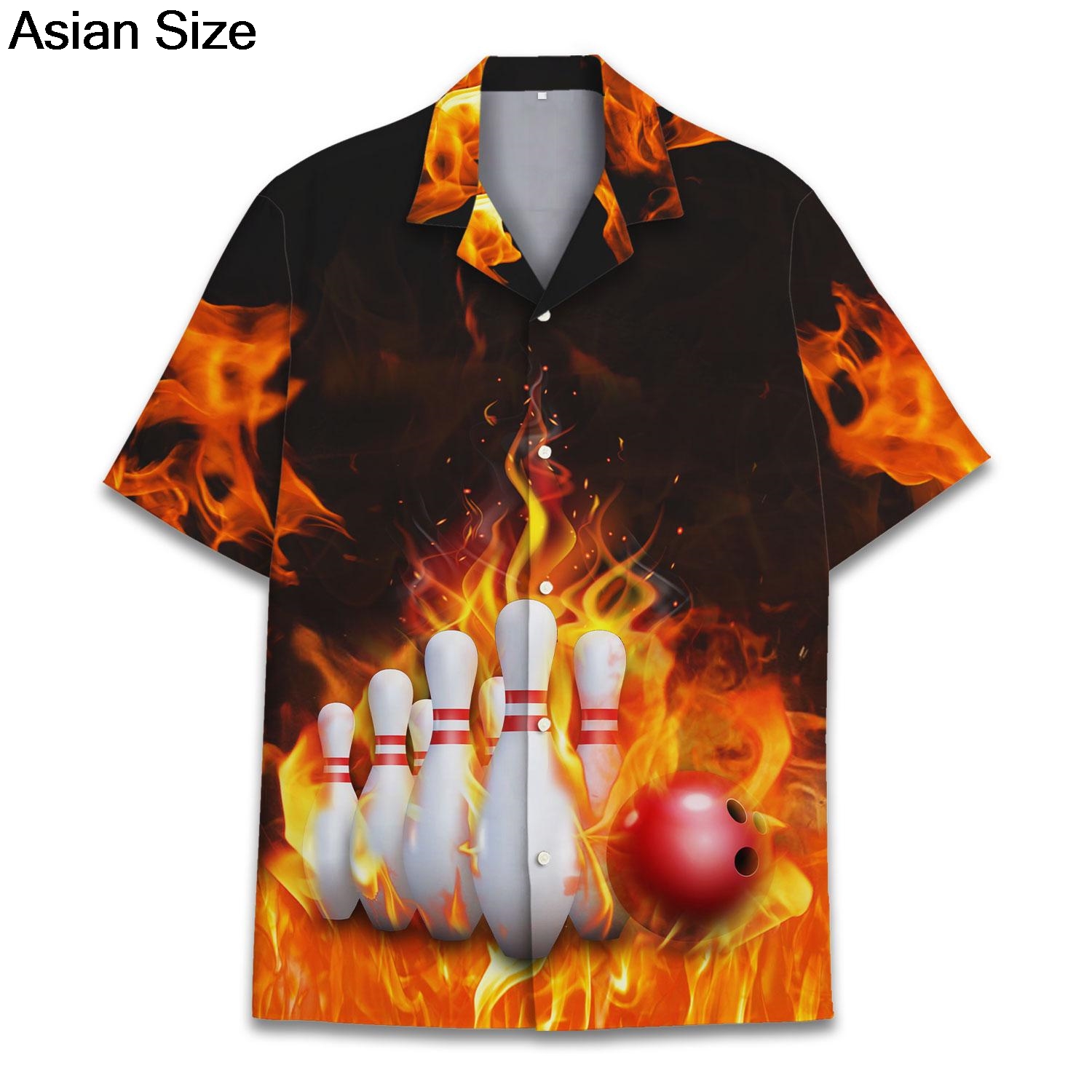 Cool Blue Fire Bowling Sport G - Bowling Shirt Camp review and price