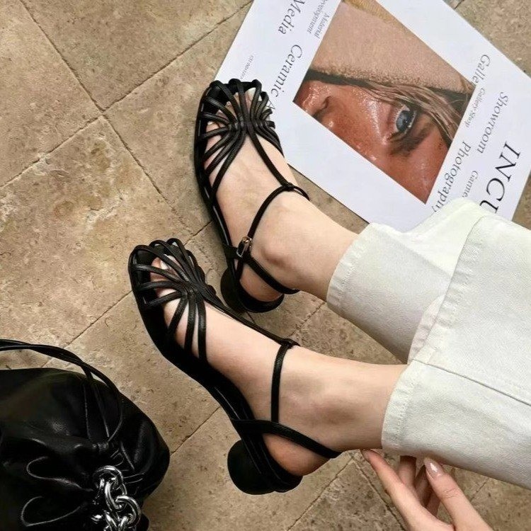 French-style Vintage Woven Toe - Vintage Style Women Fashion review and price