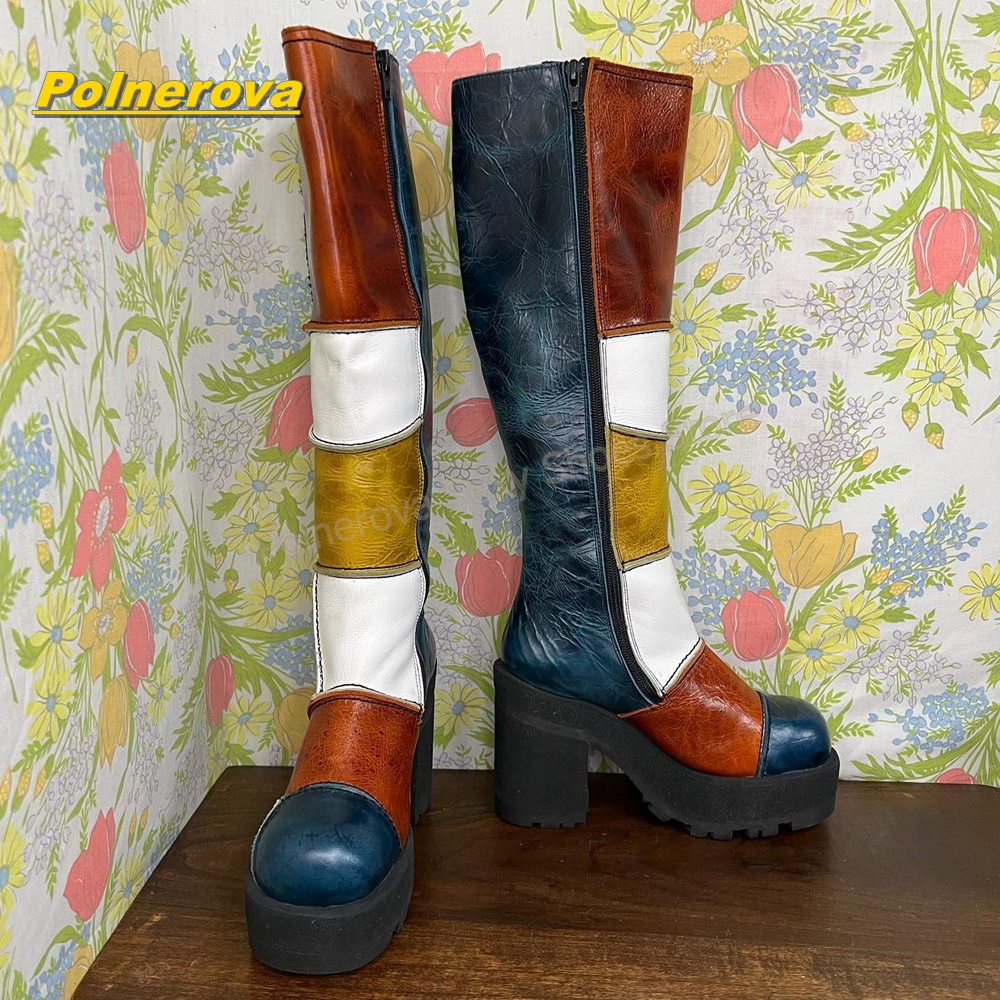 Women Retro Patchwork Leather  - Vintage Style Women Fashion review and price