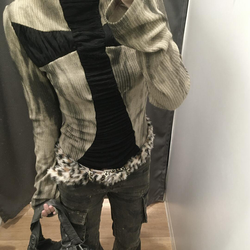 Goth Cross Subculture slim top - Turtleneck Knit 90S review and price