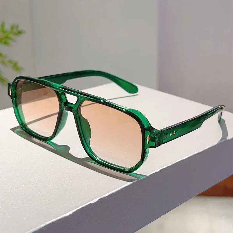 New Vintage Double Bridges Squ - Vintage Fashion Glasses review and price