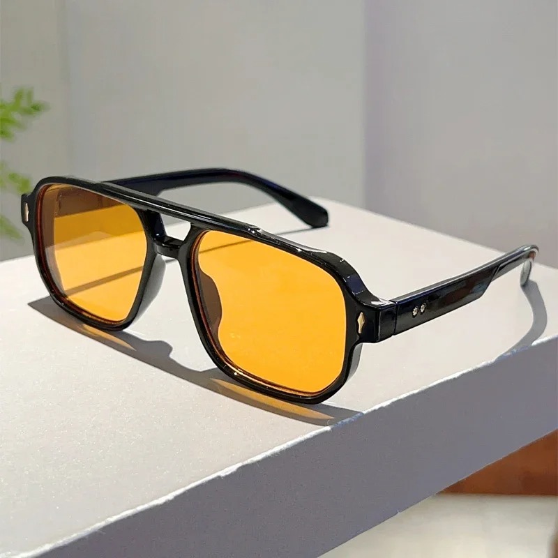 New Vintage Double Bridges Squ - Vintage Fashion Glasses review and price