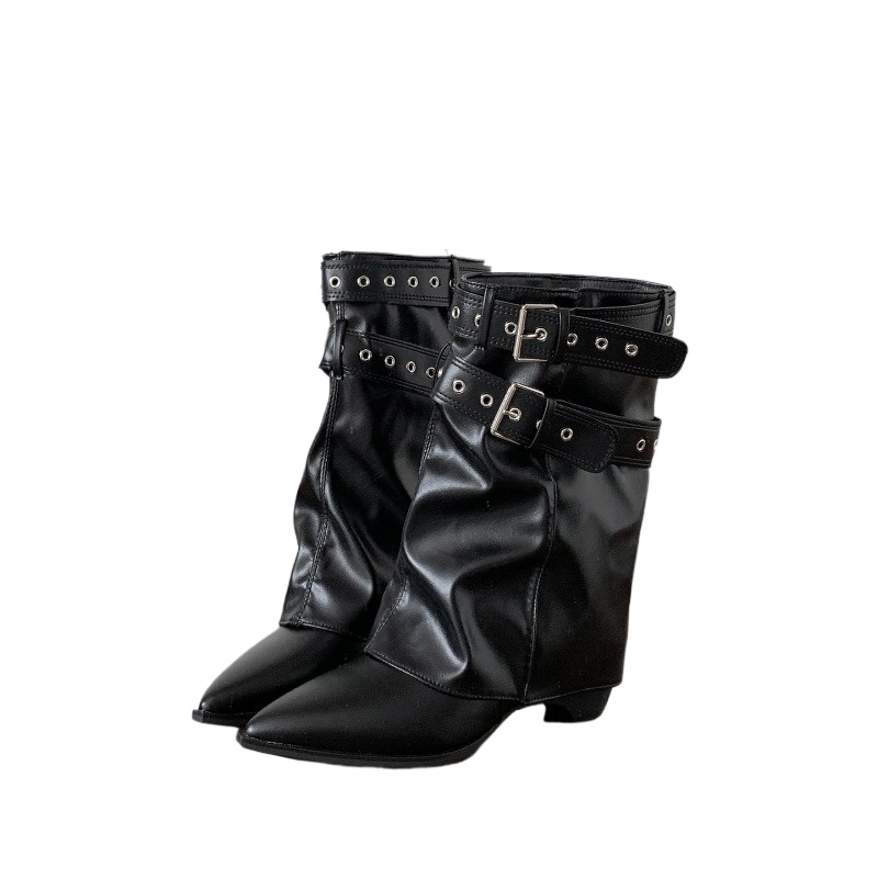 Women Pipe Boots Fashion Belt  - Vintage Fashion Ladies review and price