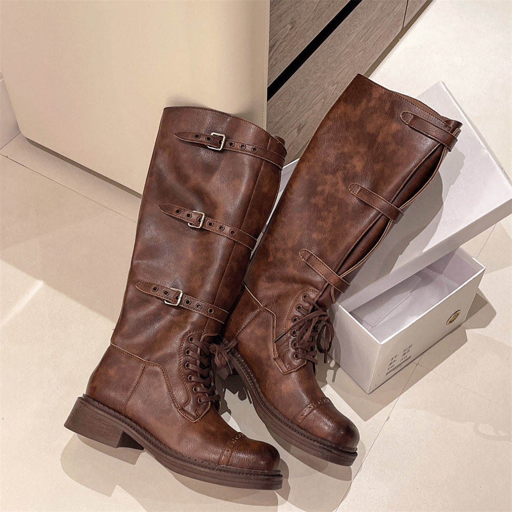 Women's Knee High Boots Vintag - Vintage Style Women Fashion review and price