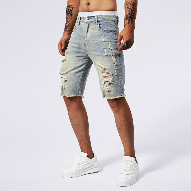 2025 Summer New Men's Ripped D - Vintage Fashion In 2025 review and price