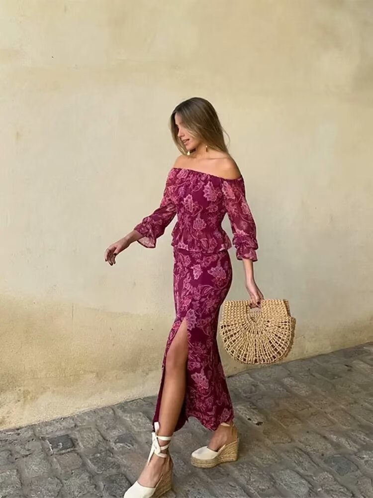 Vintage Sexy Elegant Printed T - Vintage Fashion In 2025 review and price
