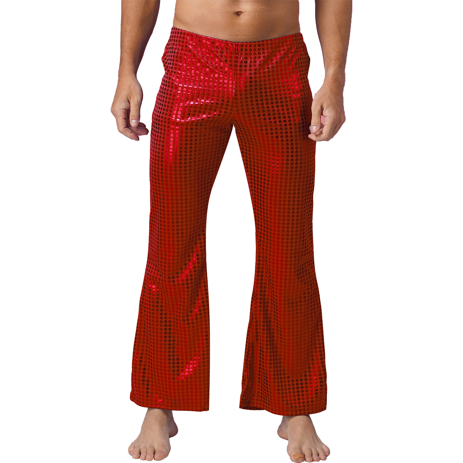 Mens 70s Shiny Sequins Hip Hop - Wide Leg Trouser 70S review and price