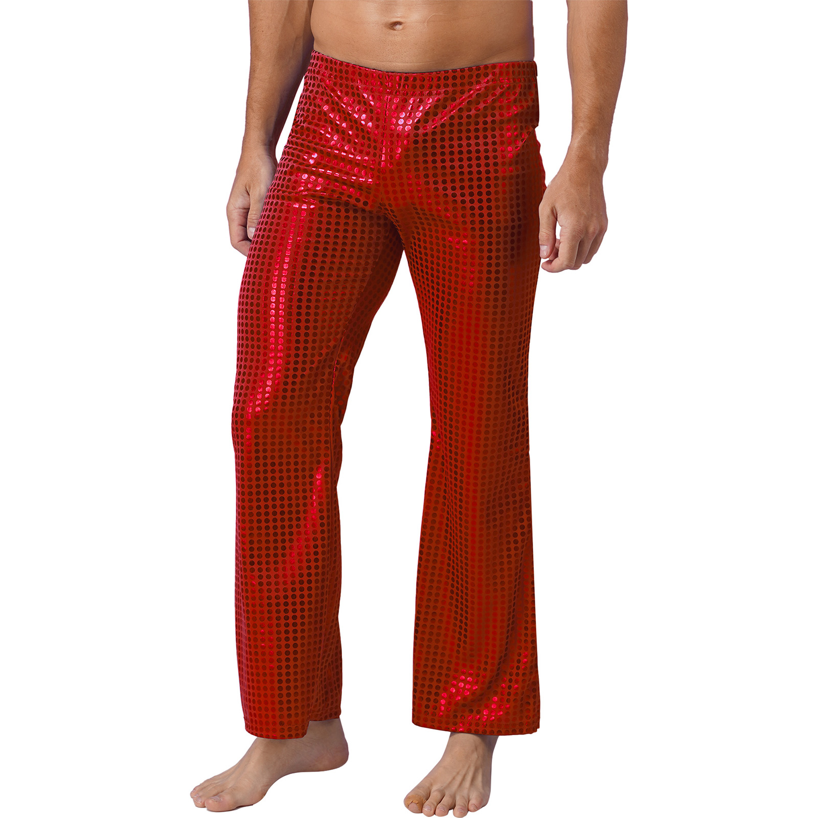 Mens 70s Shiny Sequins Hip Hop - Wide Leg Trouser 70S review and price