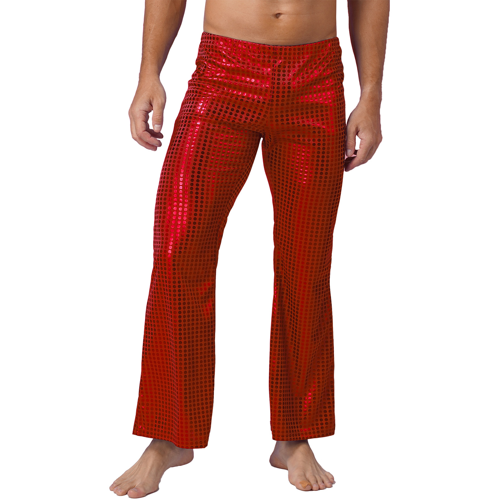 Mens 70s Shiny Sequins Hip Hop - Wide Leg Trouser 70S review and price