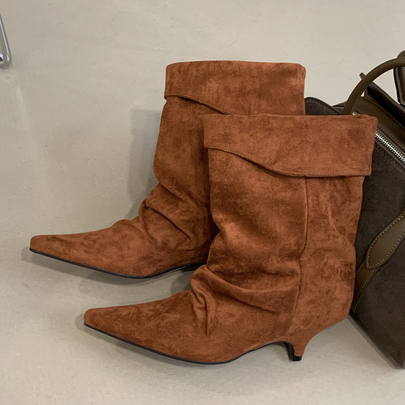 Aneikeh Winter Pointed Toe Thi - Vintage Style Women Fashion review and price