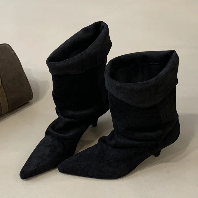 Aneikeh Winter Pointed Toe Thi - Vintage Style Women Fashion review and price