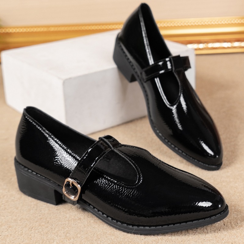 2025 Spring T-Strap Thick Heel - Vintage Fashion Rome review and price