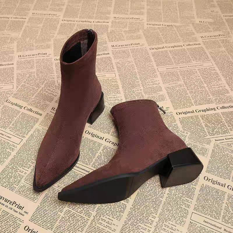 New Low Heel Women Mordern Ank - Vintage Fashion Ladies review and price