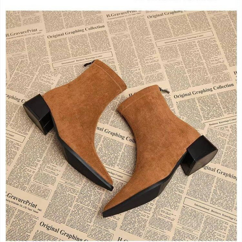 New Low Heel Women Mordern Ank - Vintage Fashion Ladies review and price