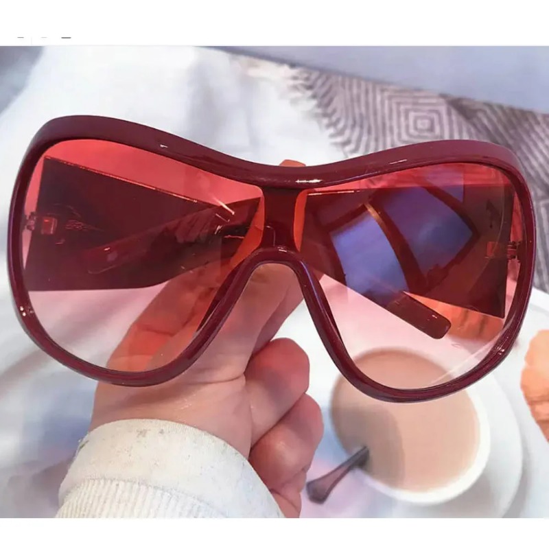 One Piece Oversized Y2K Sungla - Vintage Fashion Glasses review and price