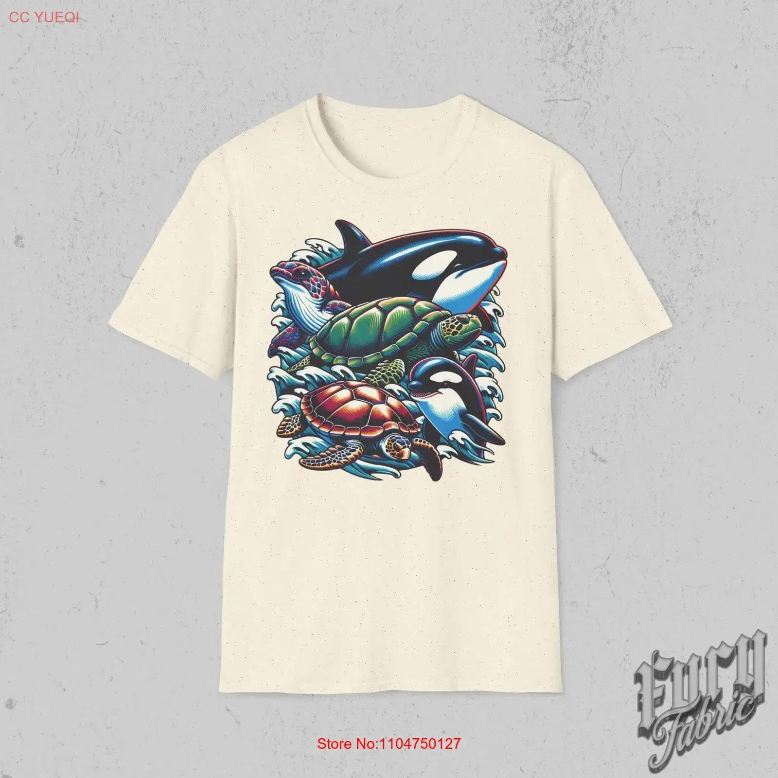 Vintage 90s Sea Animal T Shirt - Turtleneck Knit 90S review and price