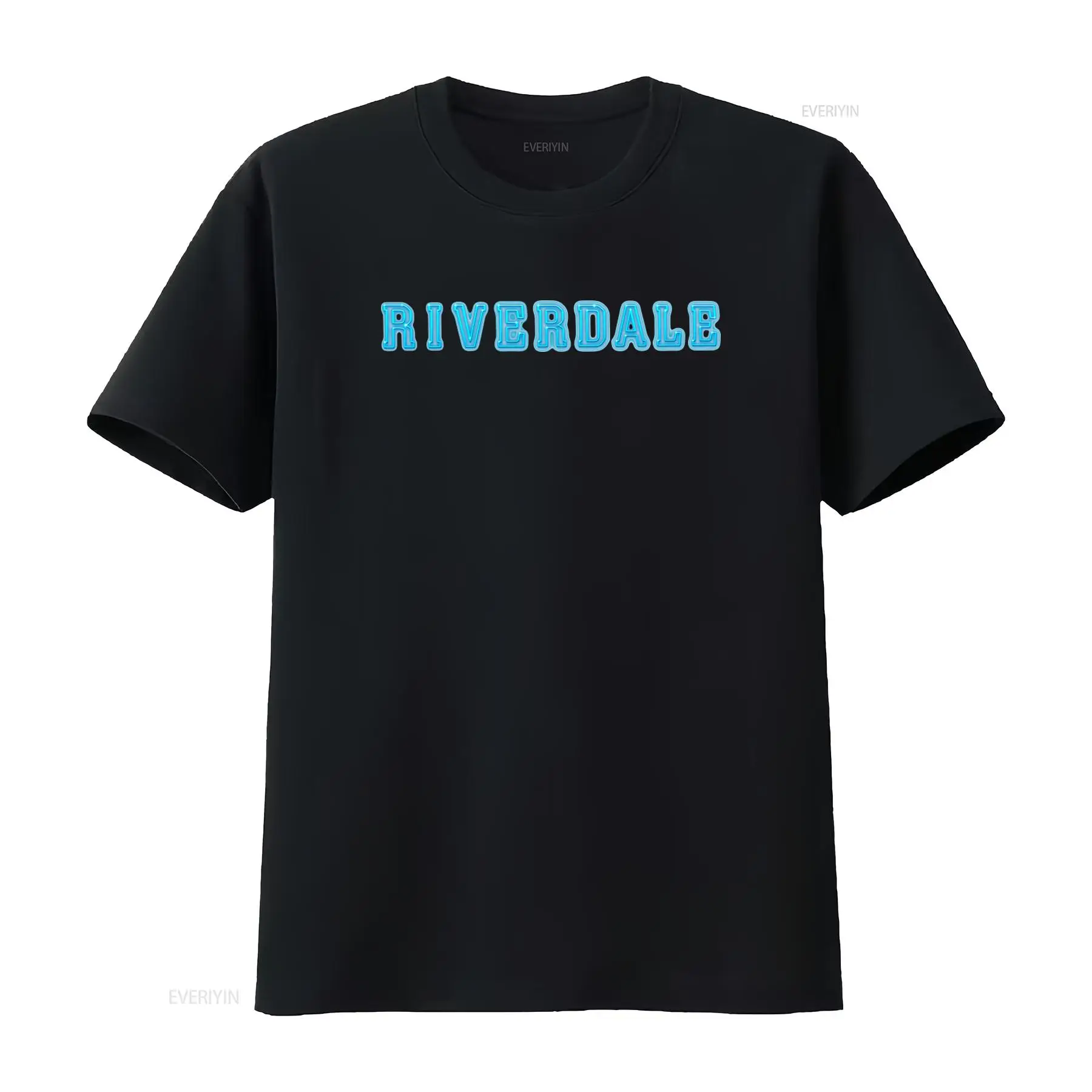 Riverdale Logo Neon Blue Print - Vintage Fashion Logos review and price