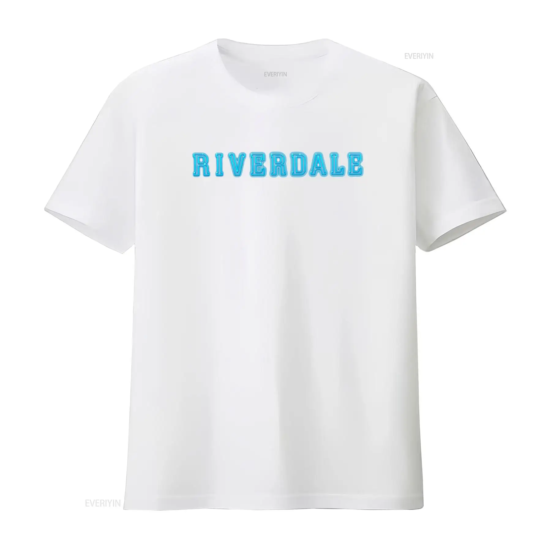 Riverdale Logo Neon Blue Print - Vintage Fashion Logos review and price