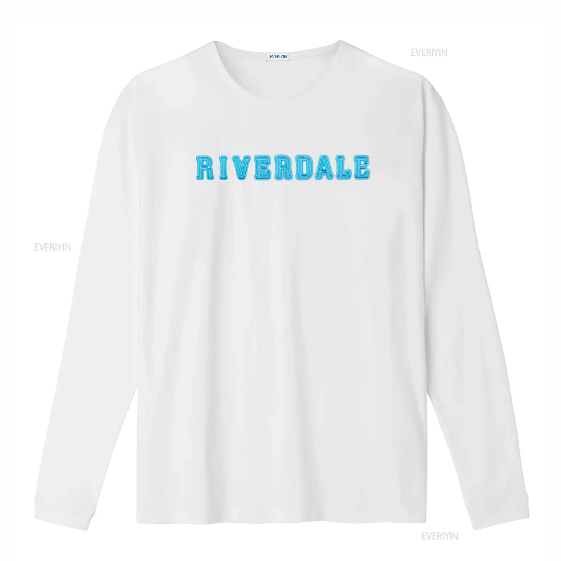 Riverdale Logo Neon Blue Print - Vintage Fashion Logos review and price