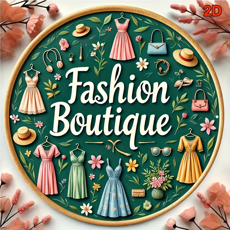 Vintage Fashion Metal Wall Sig - Vintage Fashion Store review and price