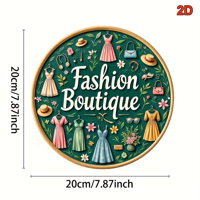 Vintage Fashion Metal Wall Sig - Vintage Fashion Store review and price