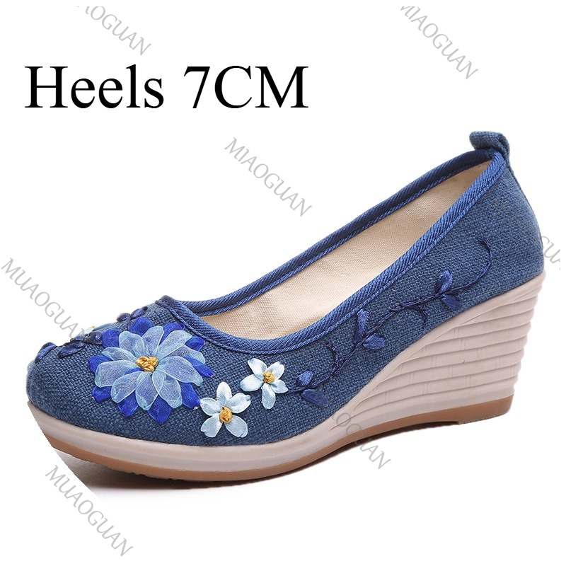Embroidered Women Comfort Wedg - Vintage Fashion Ladies review and price