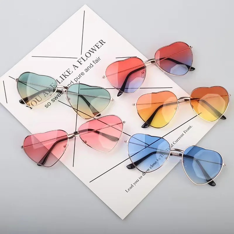Fashion Heart Shaped Metal Sun - Vintage Fashion Glasses review and price