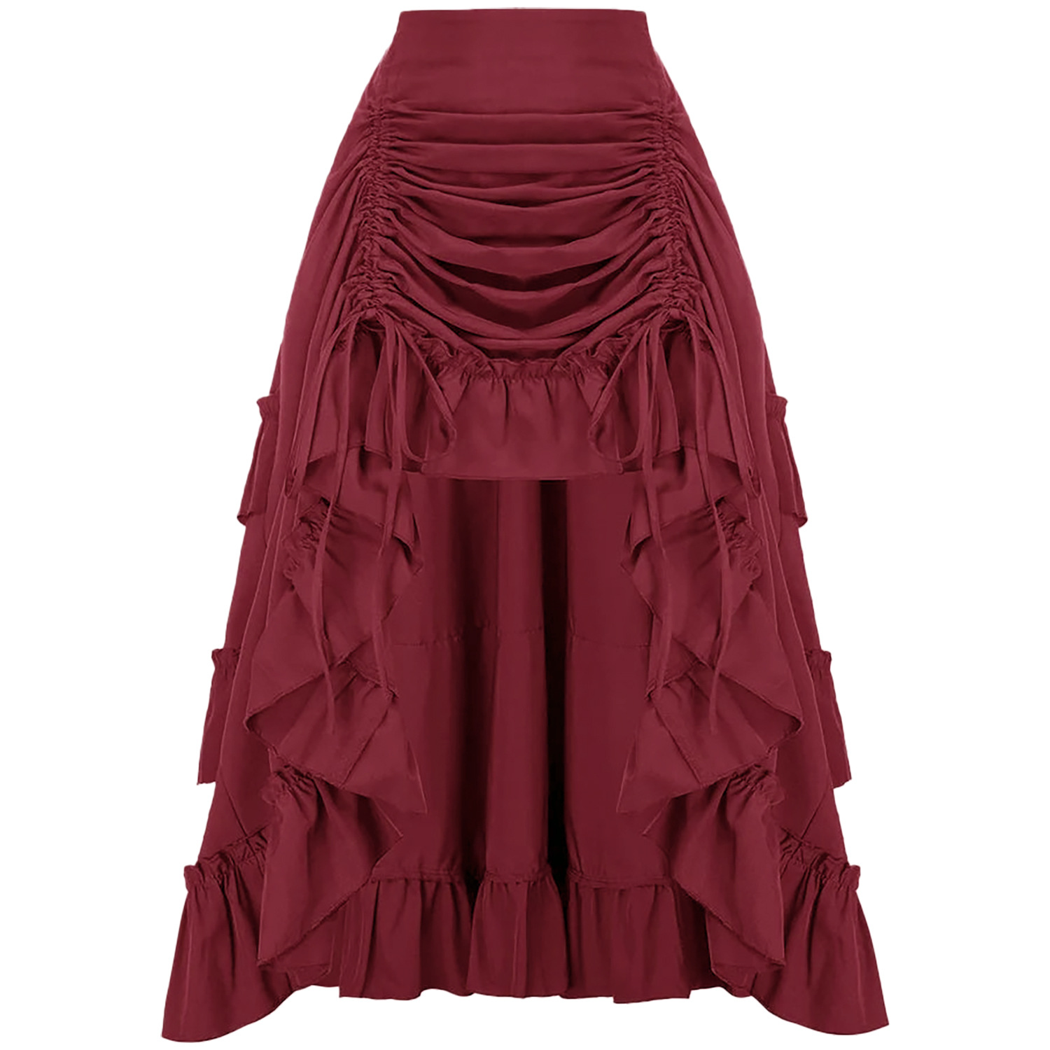 Ruffled High Waisted Long Vict - Vintage Urban Fashion review and price