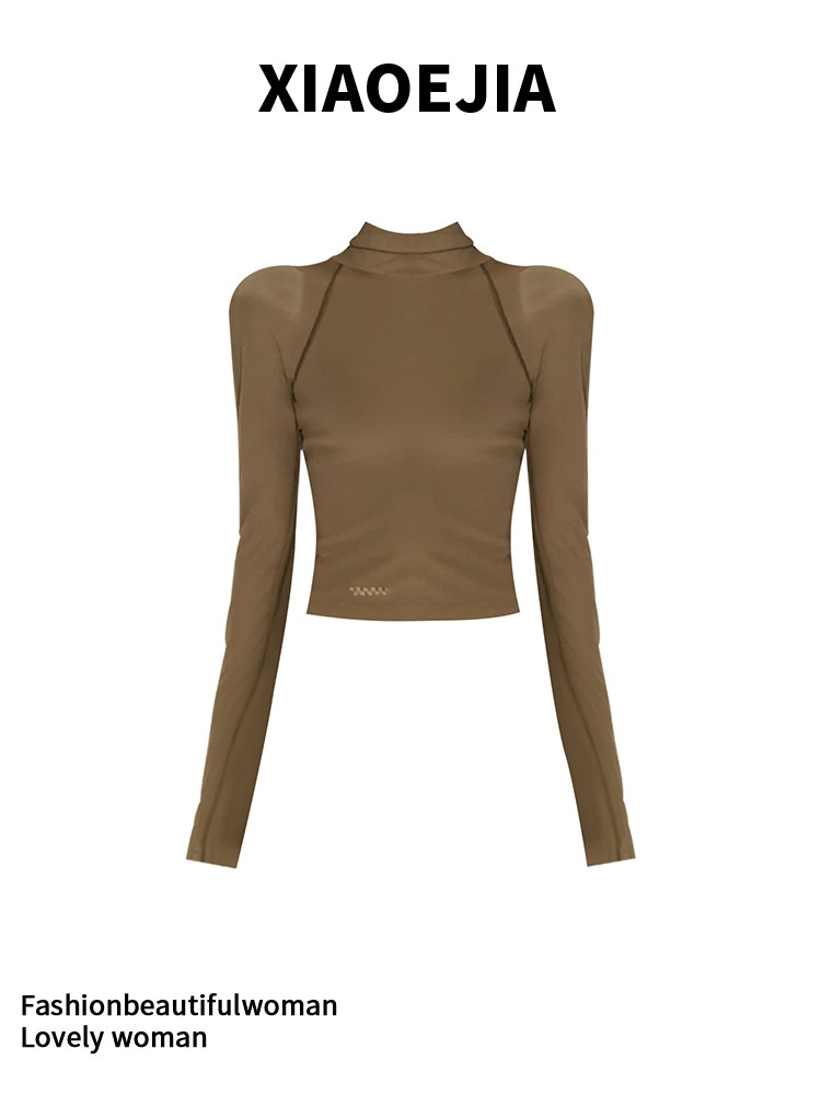 Women Green GothicT-shirt Hara - Turtleneck Knit 90S review and price