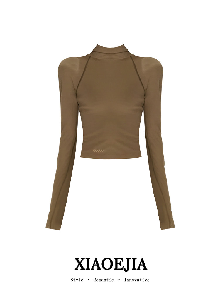 Women Green GothicT-shirt Hara - Turtleneck Knit 90S review and price