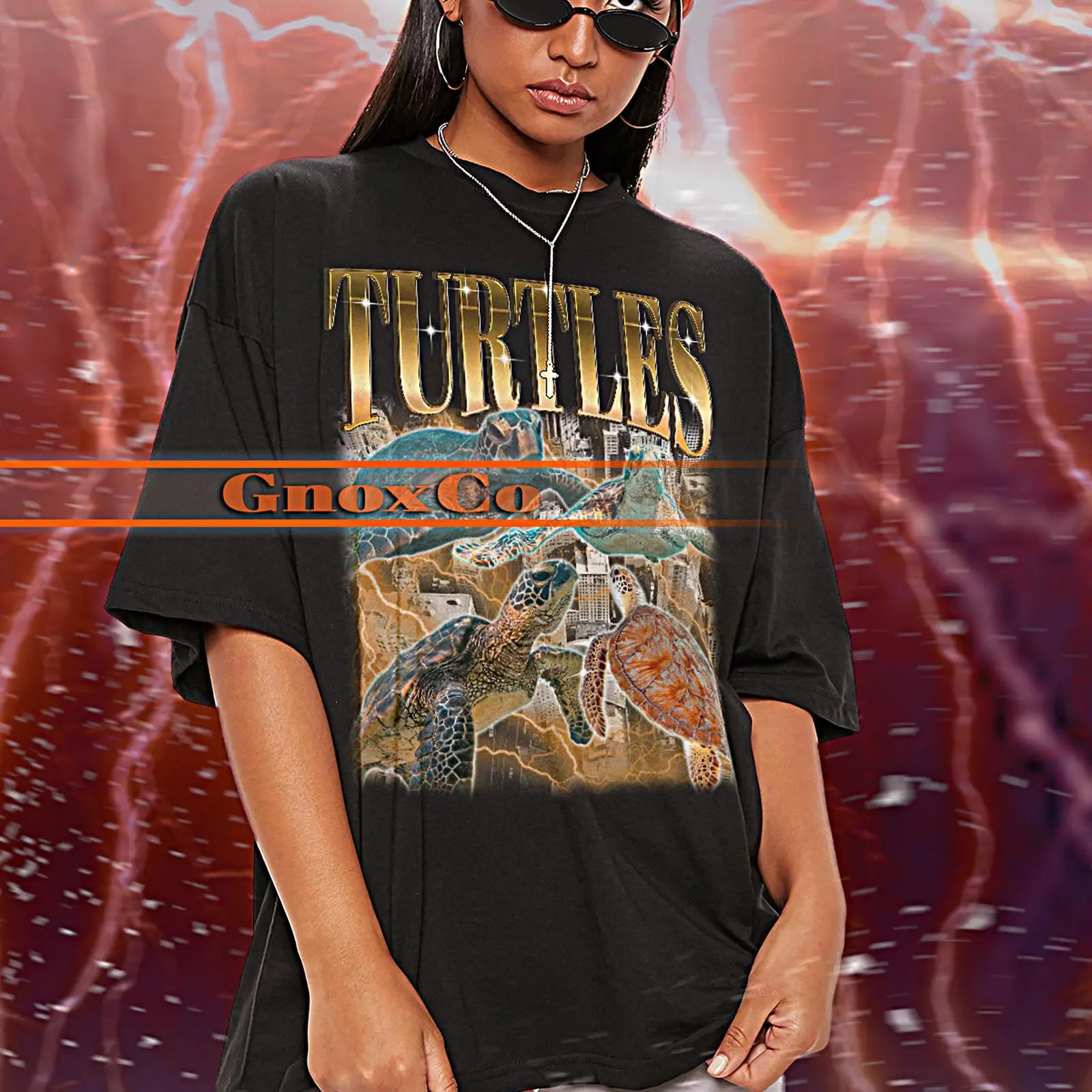 Vintage Turtles 90s Retro T Sh - Turtleneck Knit 90S review and price