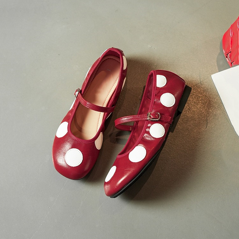 Vintage Polka Dot Mary Janes W - Vintage Fashion Rome review and price