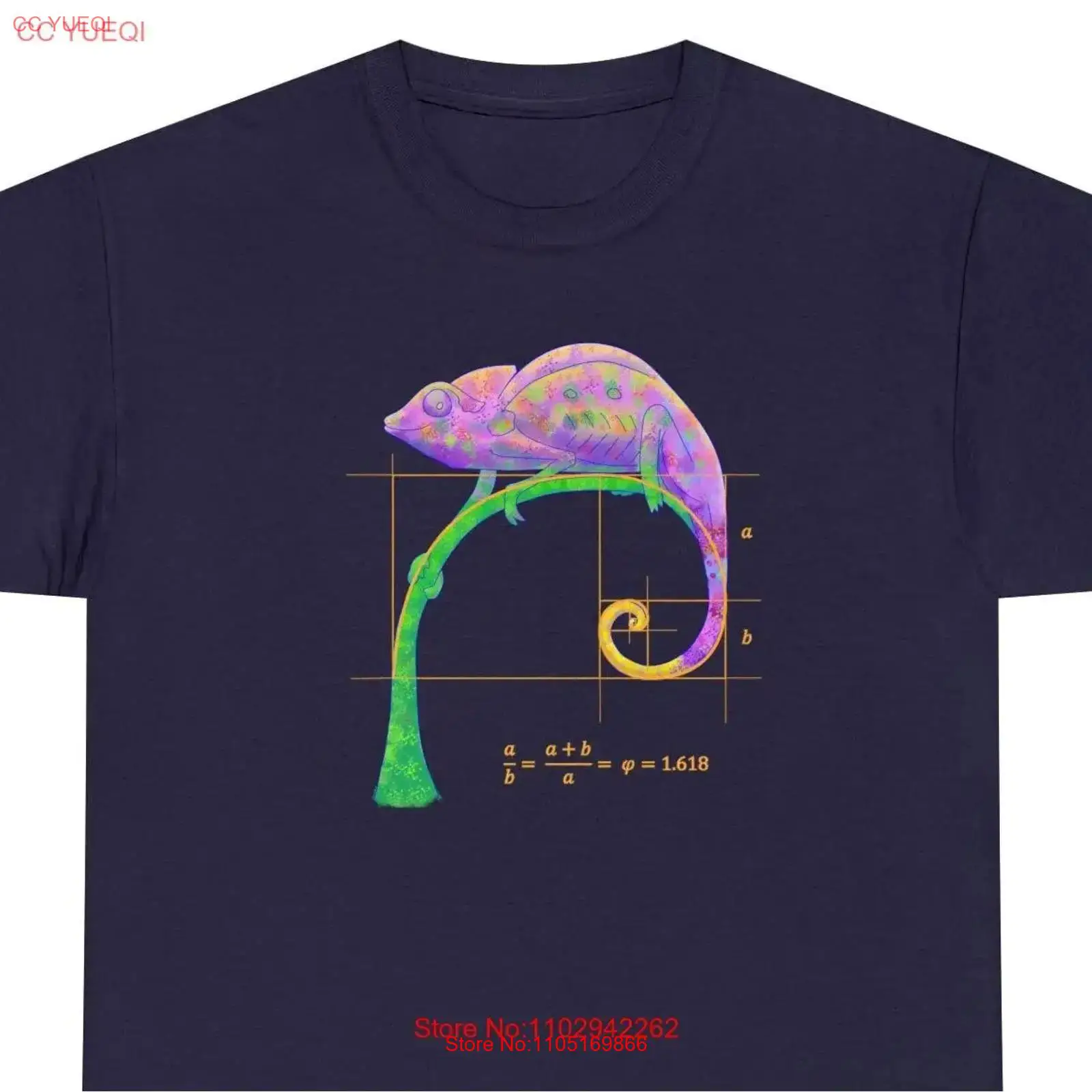 Fibonacci Chameleon T shirt UK - Vintage Fashion Uk review and price