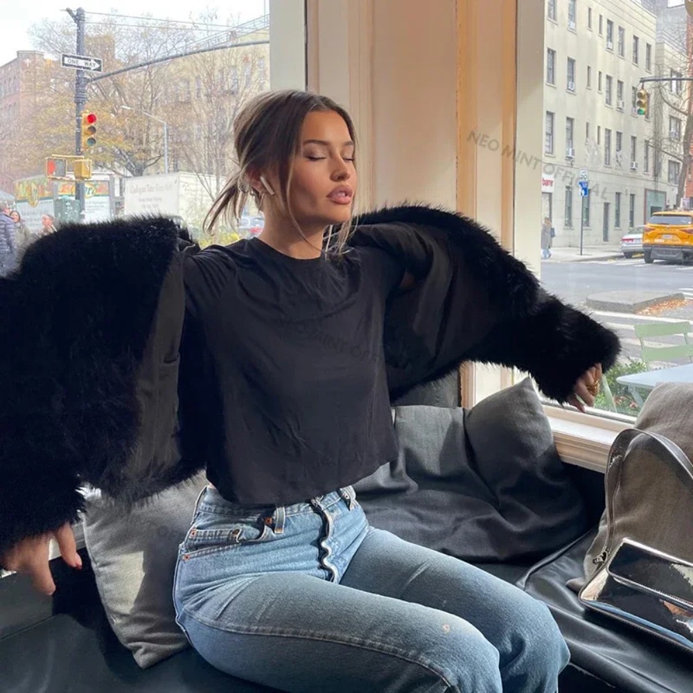 Faux Fur Coat Fashion Shawl Co - Vintage Fashion Store review and price