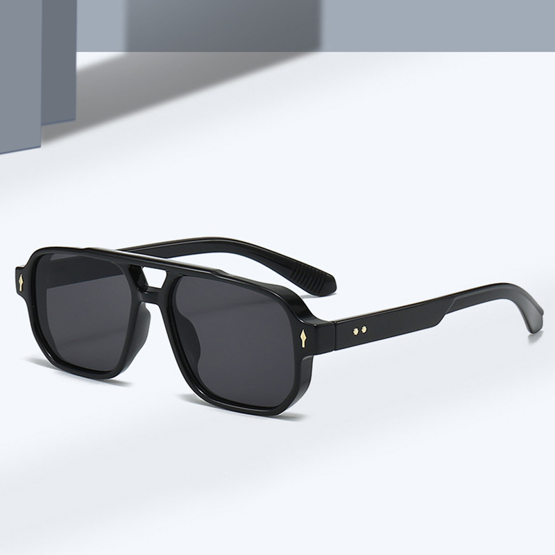 Vintage Double Bridges Men Squ - Vintage Fashion Glasses review and price